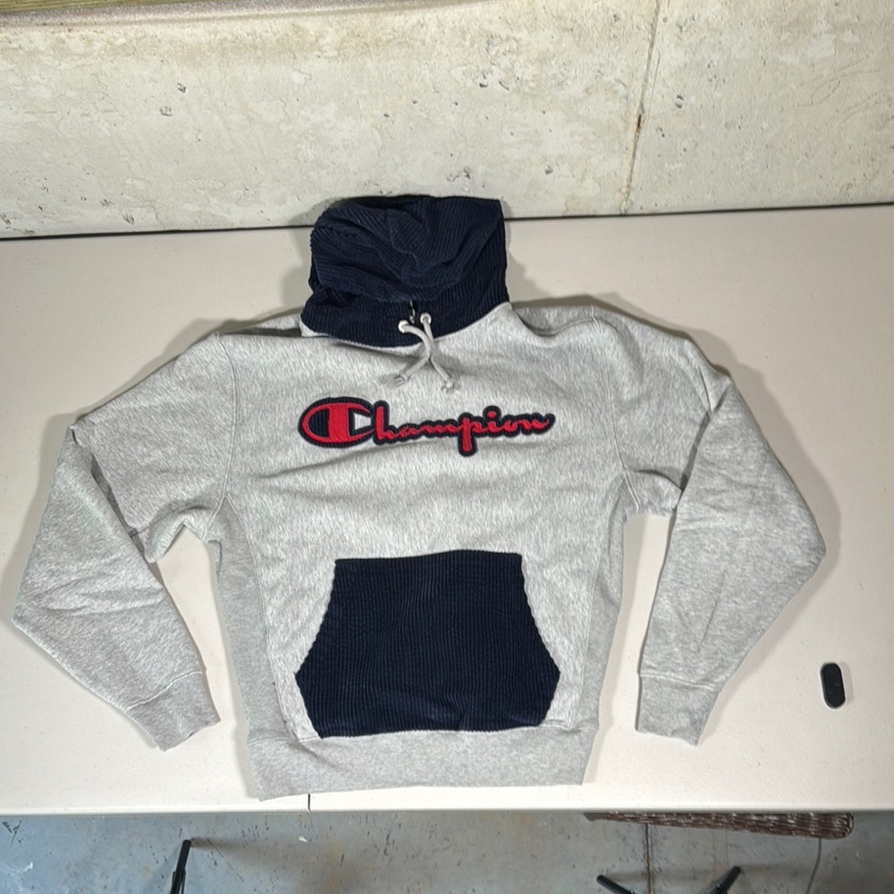 Champion Gray and corduroy Navy Men's Sweater